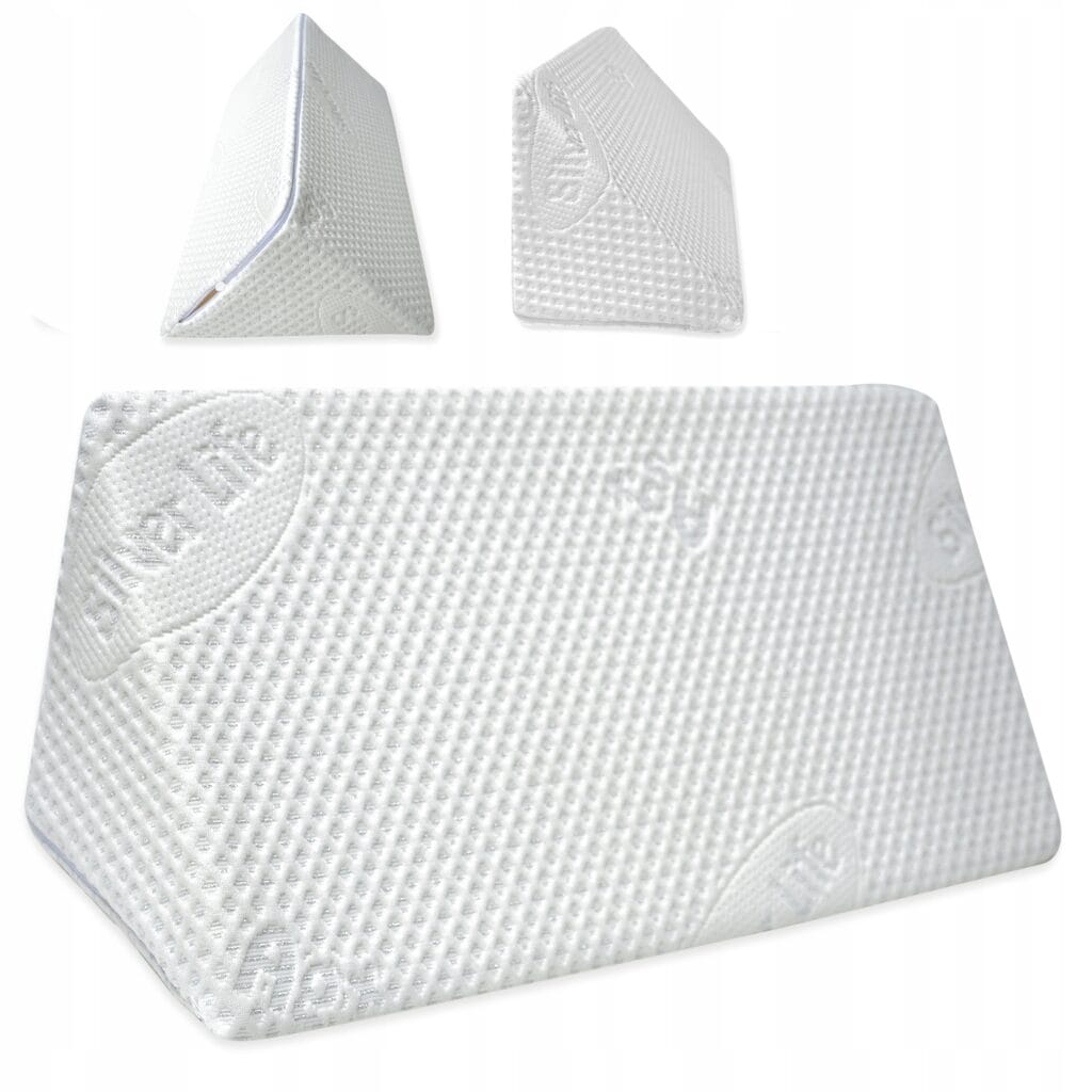 Klin piankowy z pokrowcem z wiskozy Silver Life – 60 × 20 × 20 cm